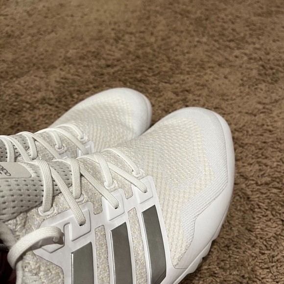 Adidas UltraBoost PE Football Cleats Men's 16 White Gray Silver Chrome HP8836 - Picture 3 of 7